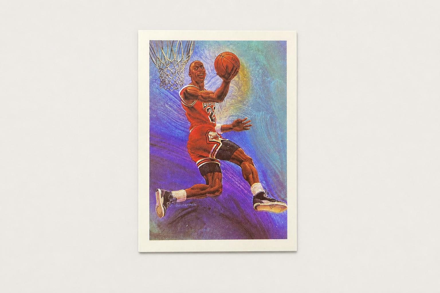 Michael Jordan 1990 Basketball Hoops Card - Etsy