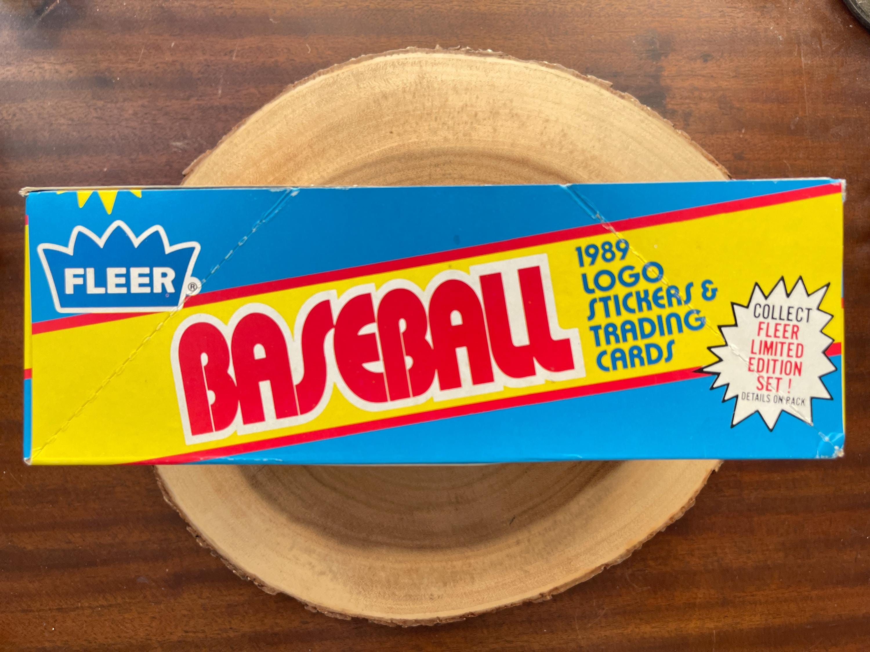 1989 Fleer Baseball Rack Packs, Lot of (2), 84 Cards & 6 Logo 