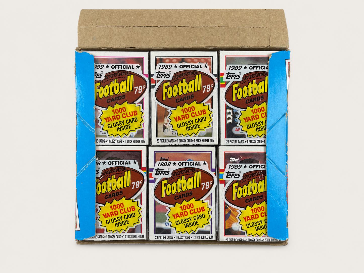 1989 Topps Football Cello Packs - Lot of (2) Packs, 30 Cards per