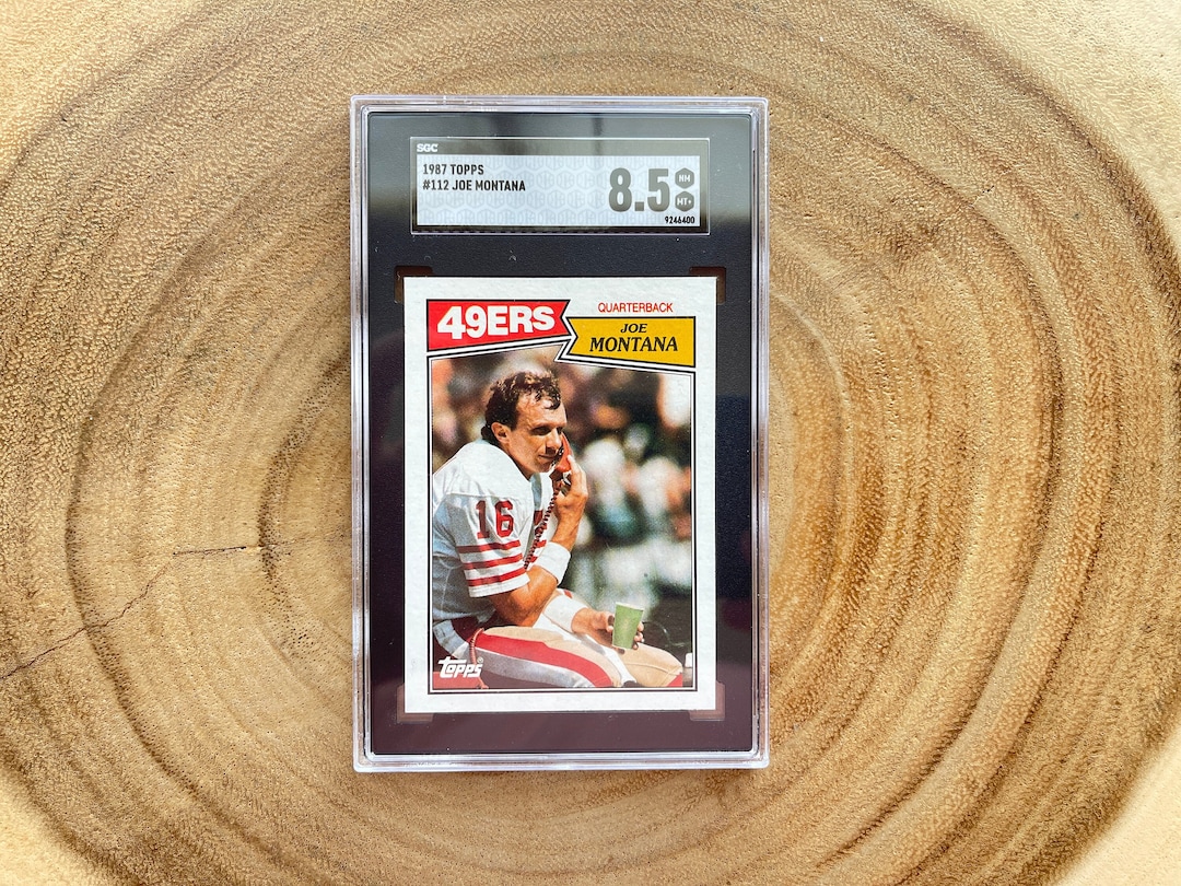 1987 Topps Football, Joe Montana #112, SGC Grade 8.5 - Etsy