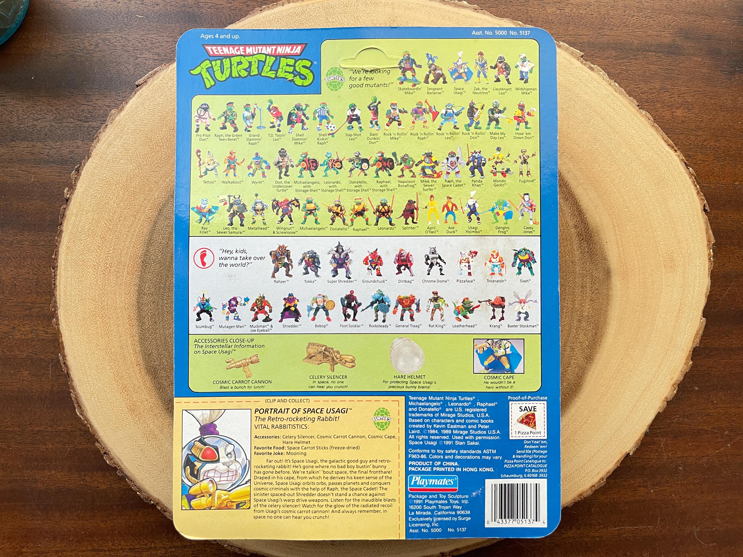 1991 Teenage Mutant Ninja Turtles, Space Usagi, Playmates, Sealed