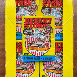 1991 Topps Desert Storm Wax Packs, Victory Series - Lot of (10) Unopened Packs
