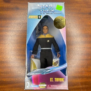 1997 Star Trek, Warp Factor Series, Tuvok, 9&quot; Action Figure, Playmates, New Old Stock