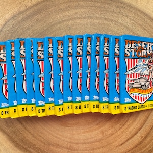 1991 Topps Desert Storm Wax Packs, Series 1 - Lot of (15) unopened packs