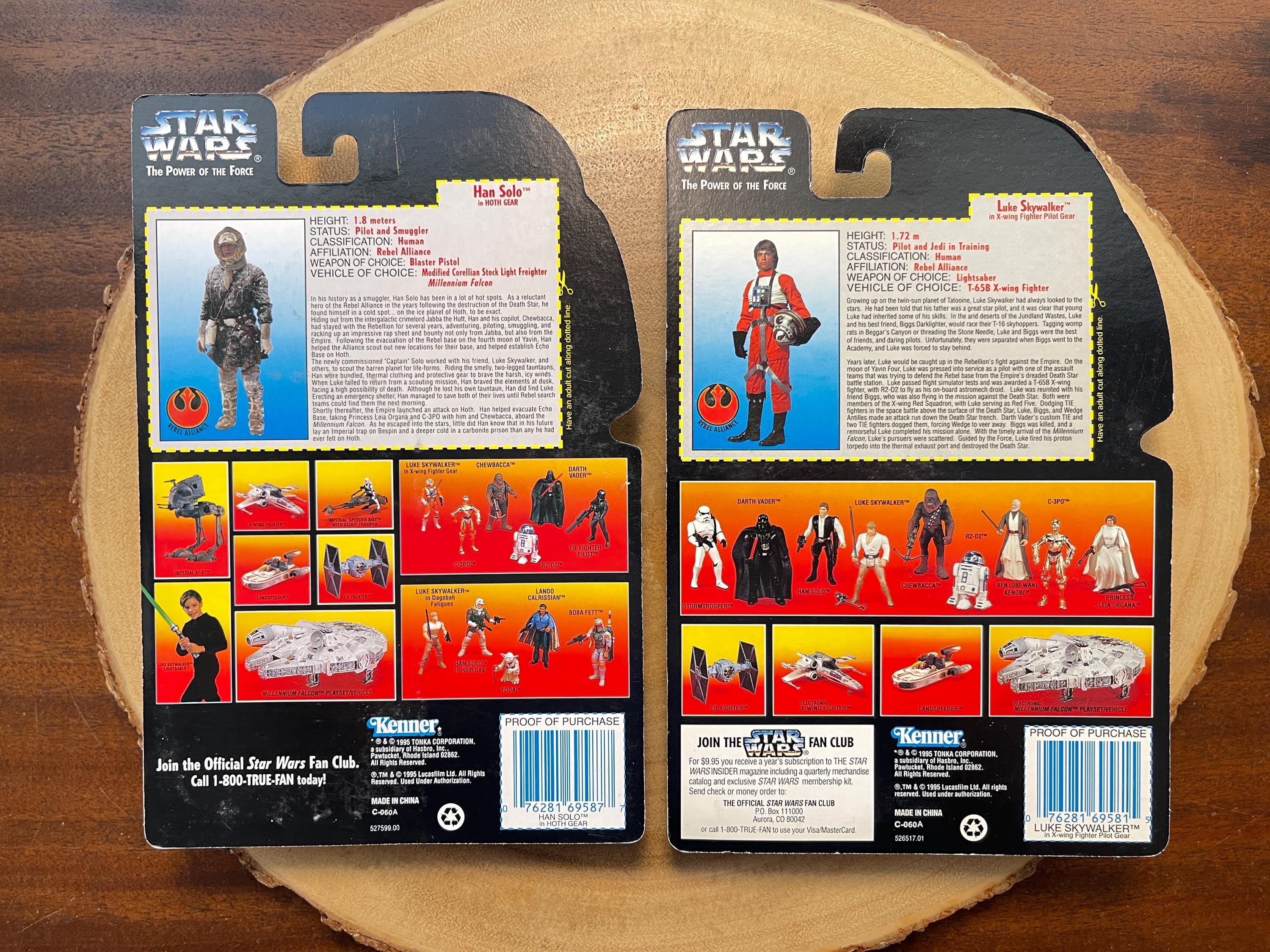 1995 Star Wars, Luke Skywalker X-wing & Han Solo Hoth, Kenner, the