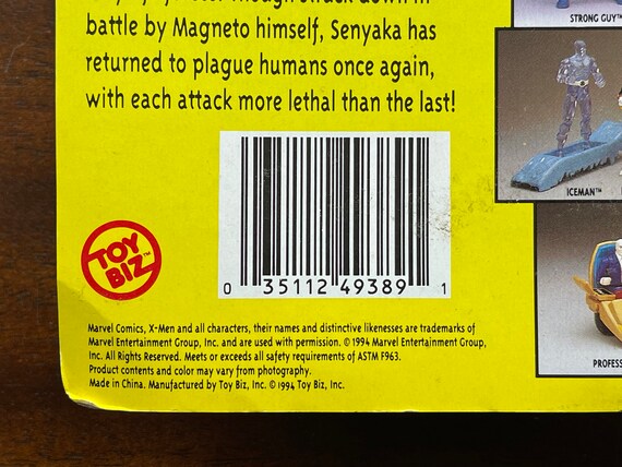 1994 X-men, Marvel, Senyaka, X-force, Action Figure, in Sealed