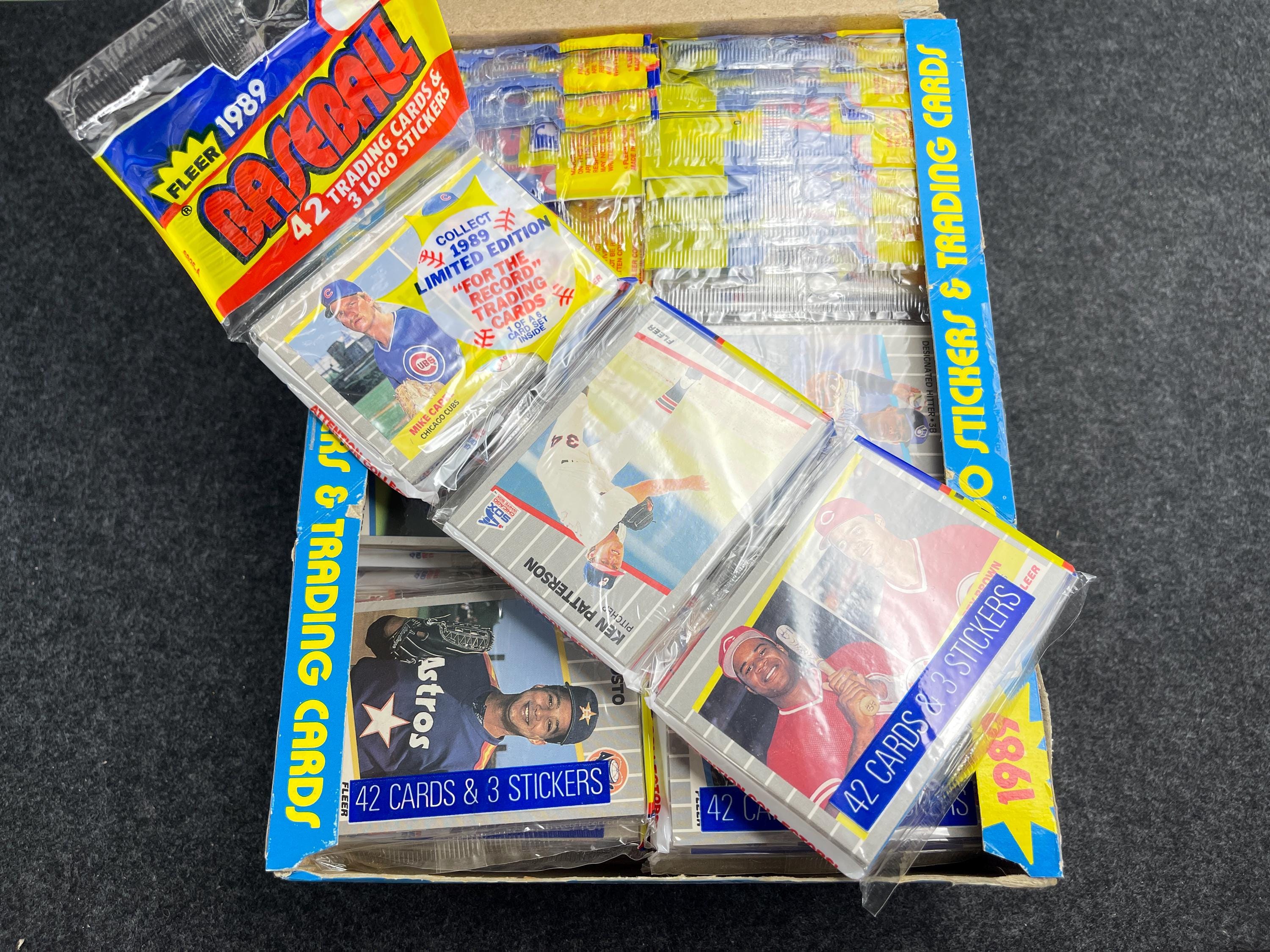 1989 Fleer Baseball Rack Packs, Lot of (2), 84 Cards & 6 Logo Stickers -  Etsy