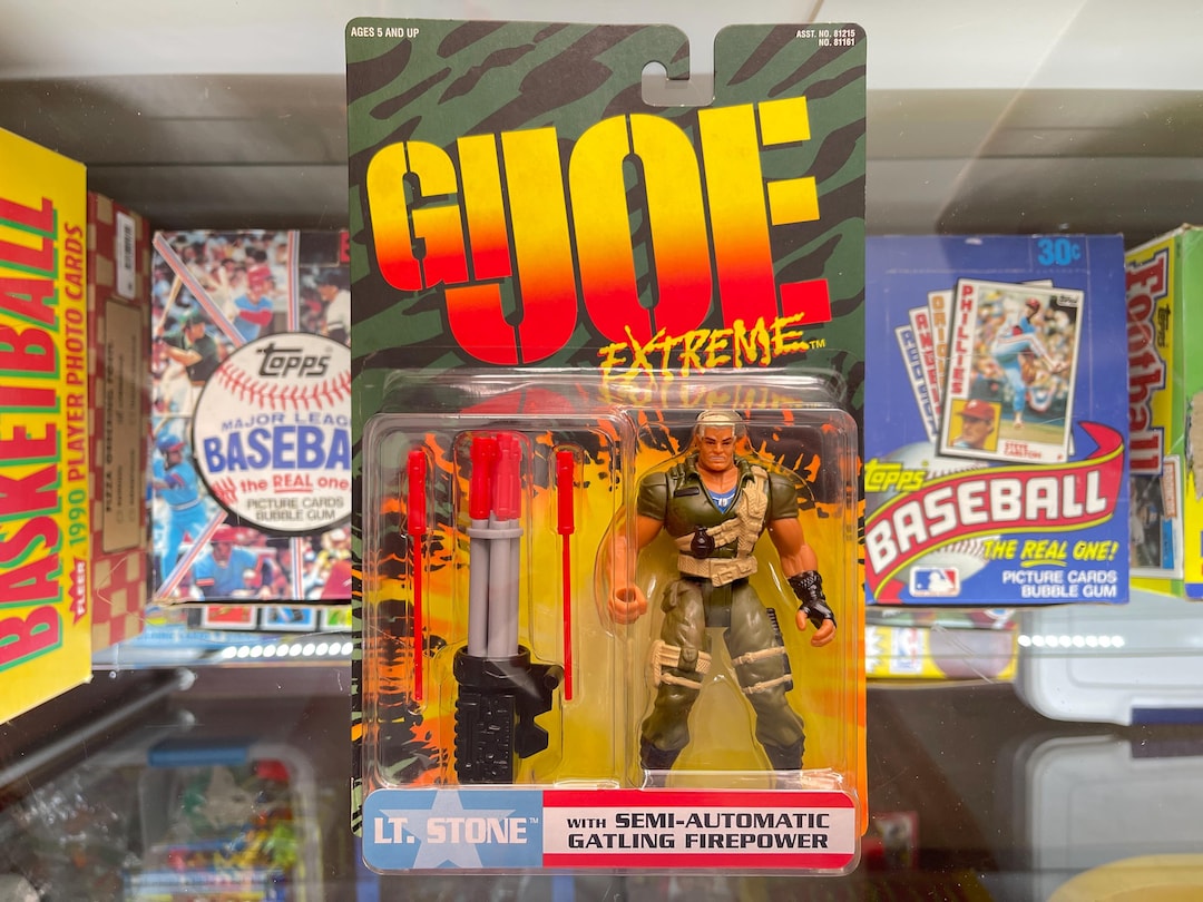 1995 G.I. Joe Extreme, Lt Stone, Semi-automatic Gatling Fire Power