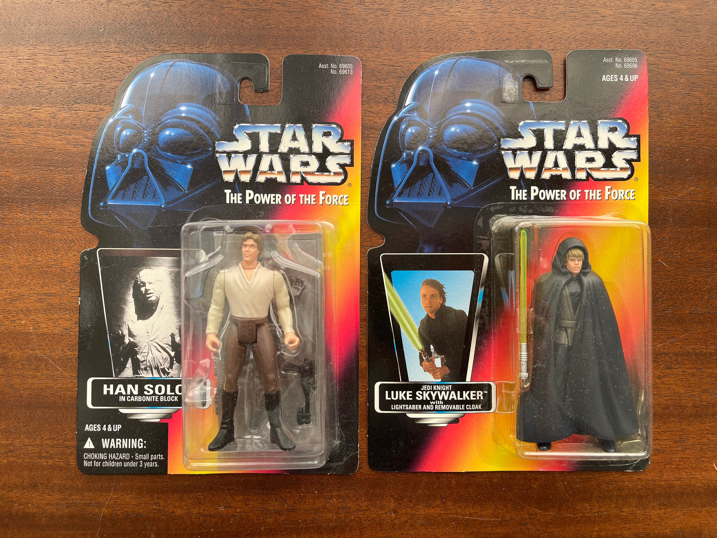 1995 Star Wars, Han Solo & Luke Skywalker, Kenner, the Power of