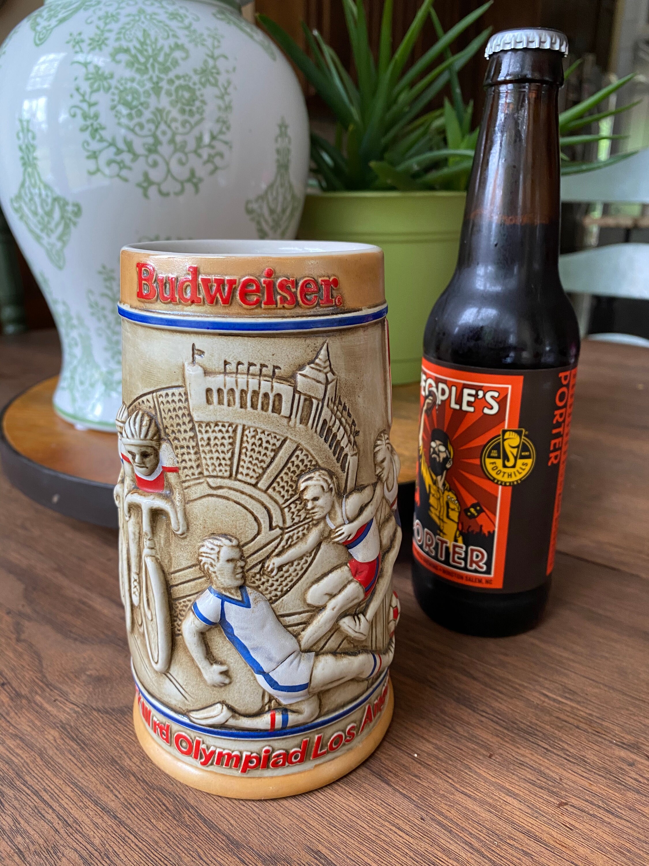 1984 olympic budweiser beer stein