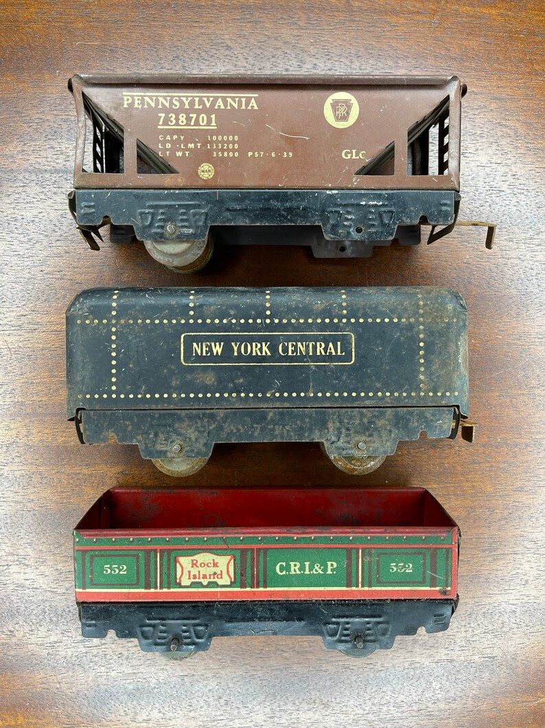 Vintage Marx Toy Trains New York Central C.R.I. & P. 552 Etsy