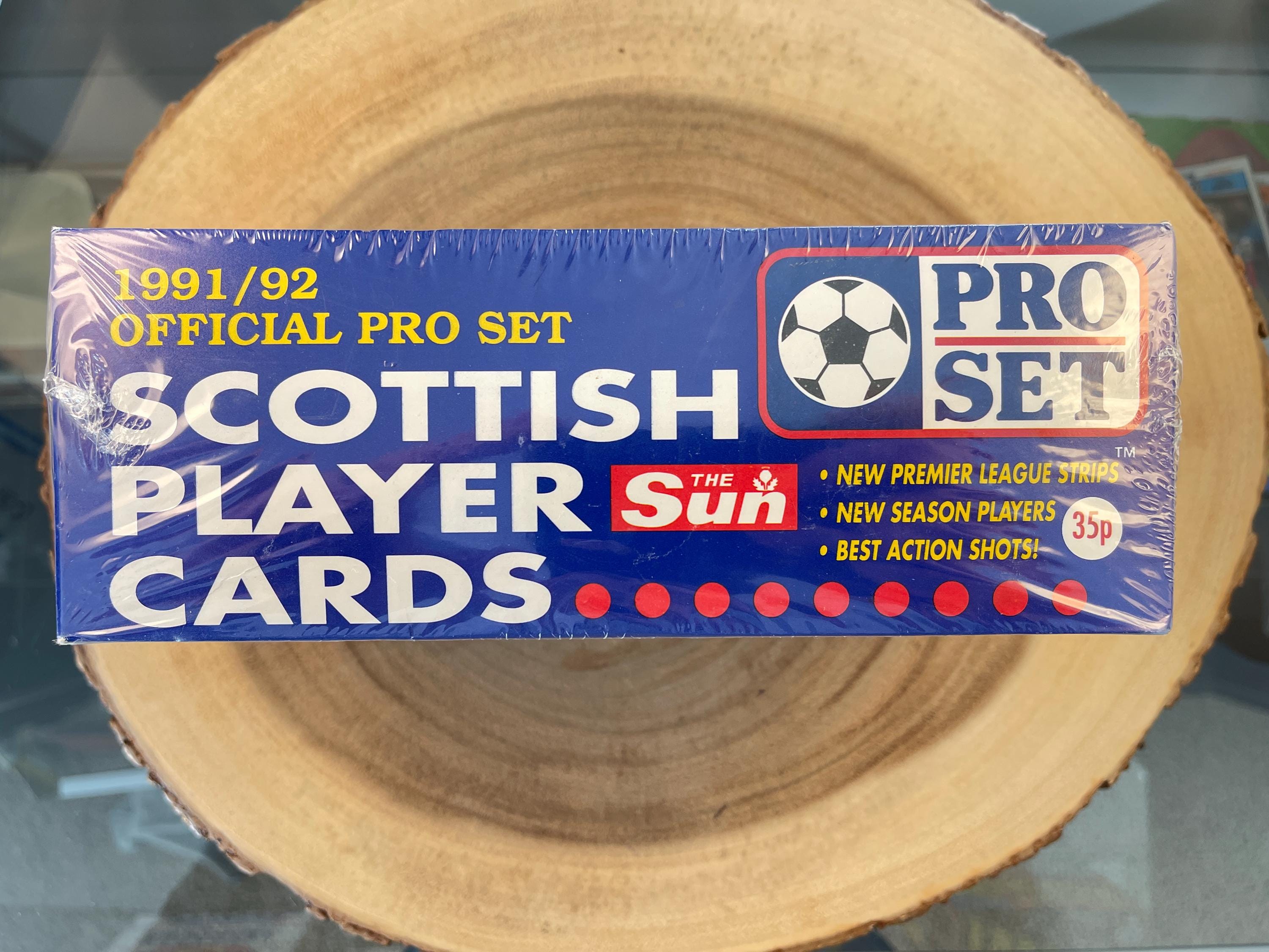 1991-92 Pro Set Soccer, Scottish Player Cards, Factory Sealed Box