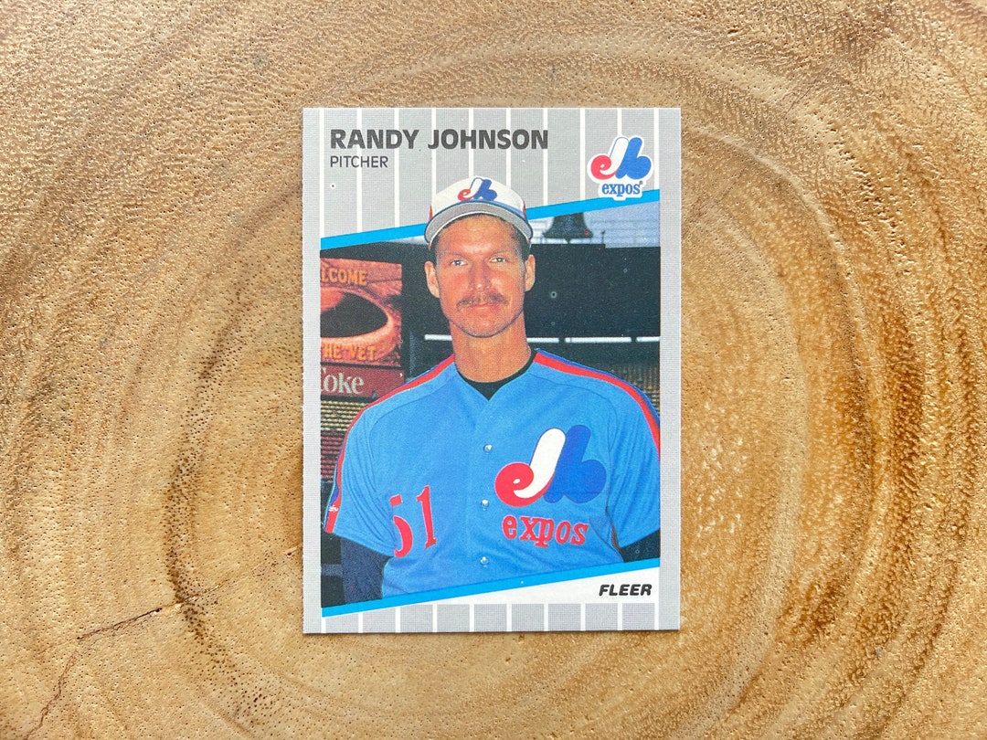 1989 Fleer Baseball, Randy Johnson #381 - Etsy
