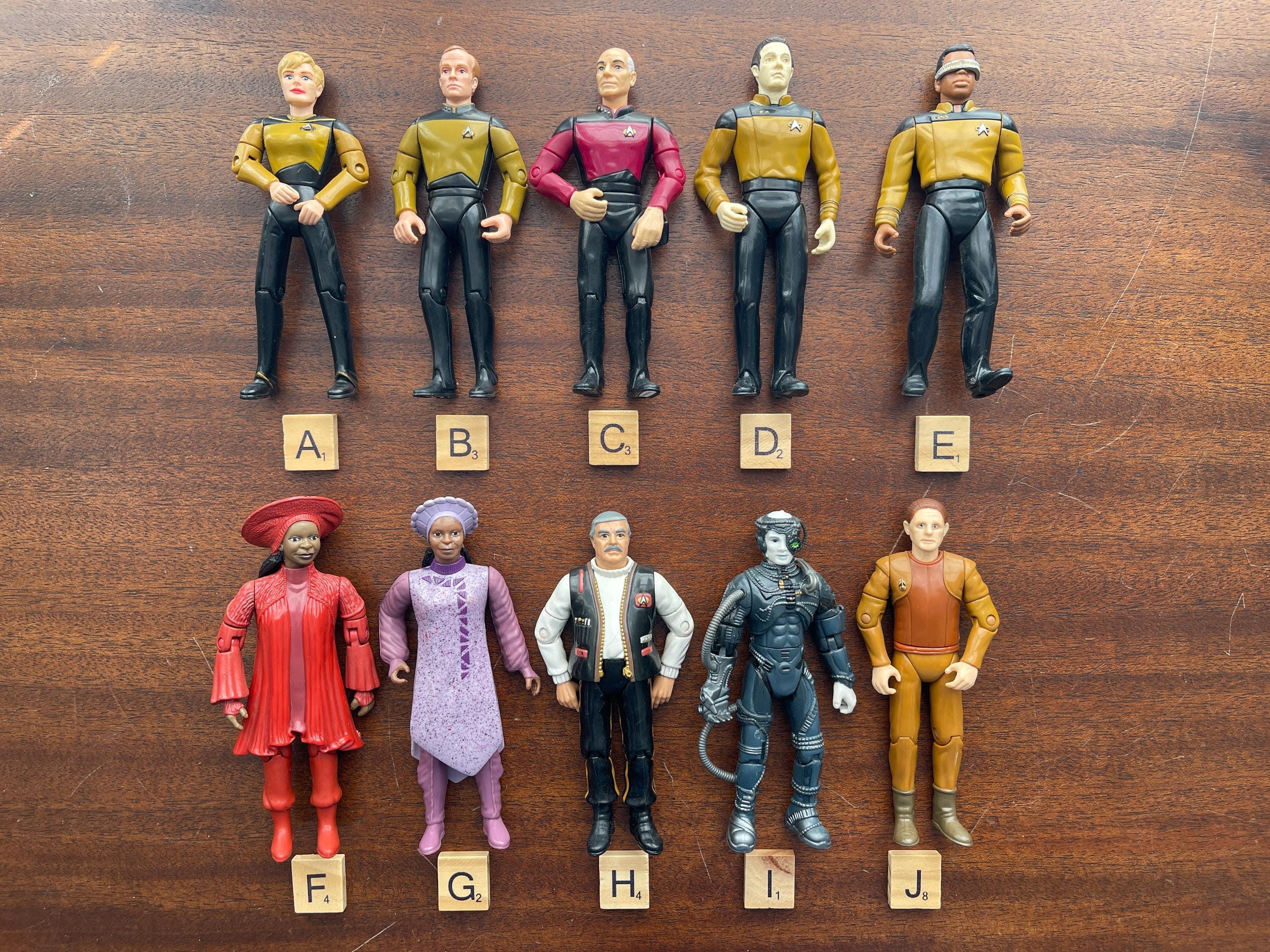 Early 1990's Star Trek Figures, the Next Generation, Deep Space