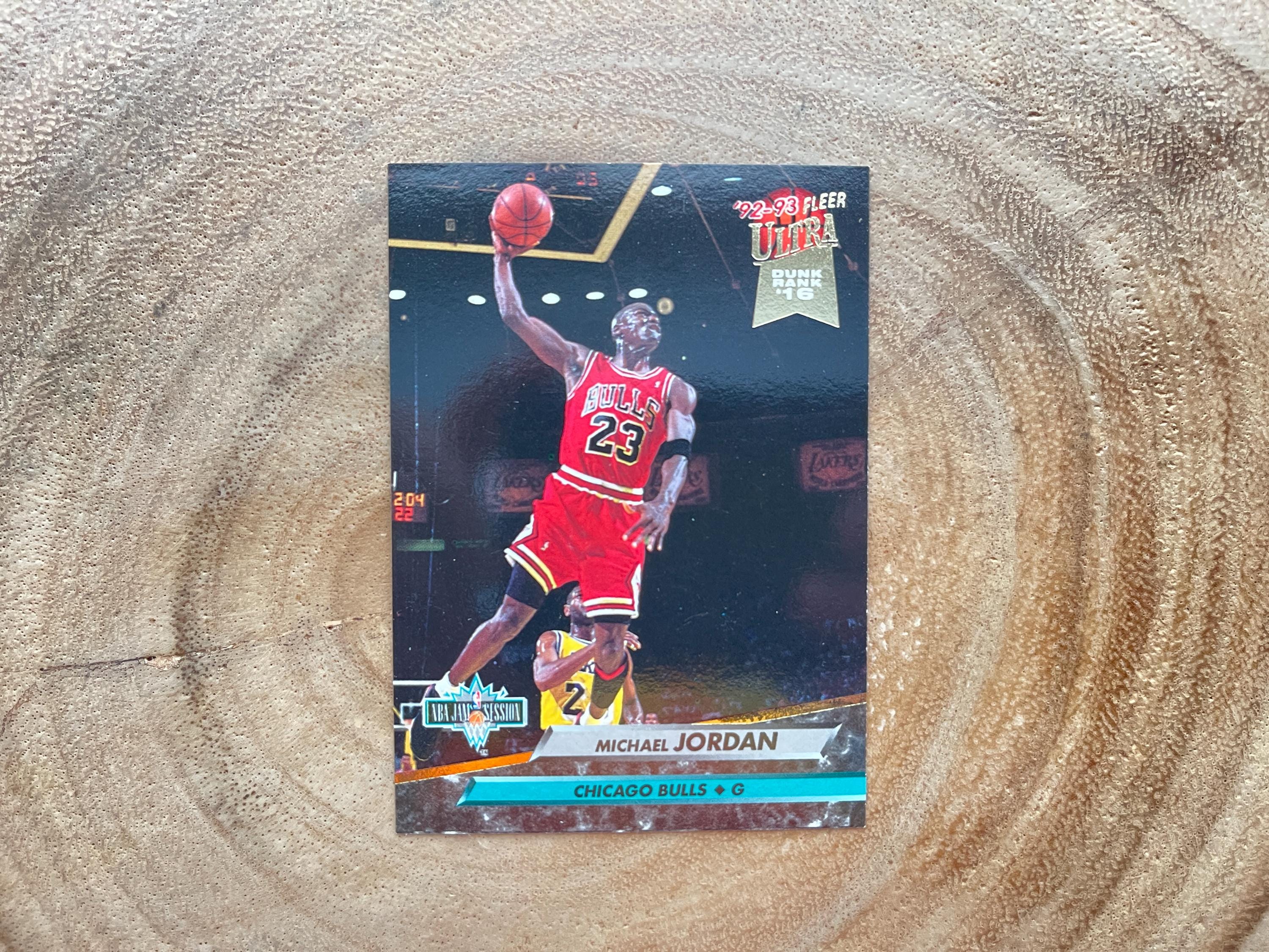 1992-93 Fleer, Michael Jordan #216, NBA Jam Session, Chicago Bulls