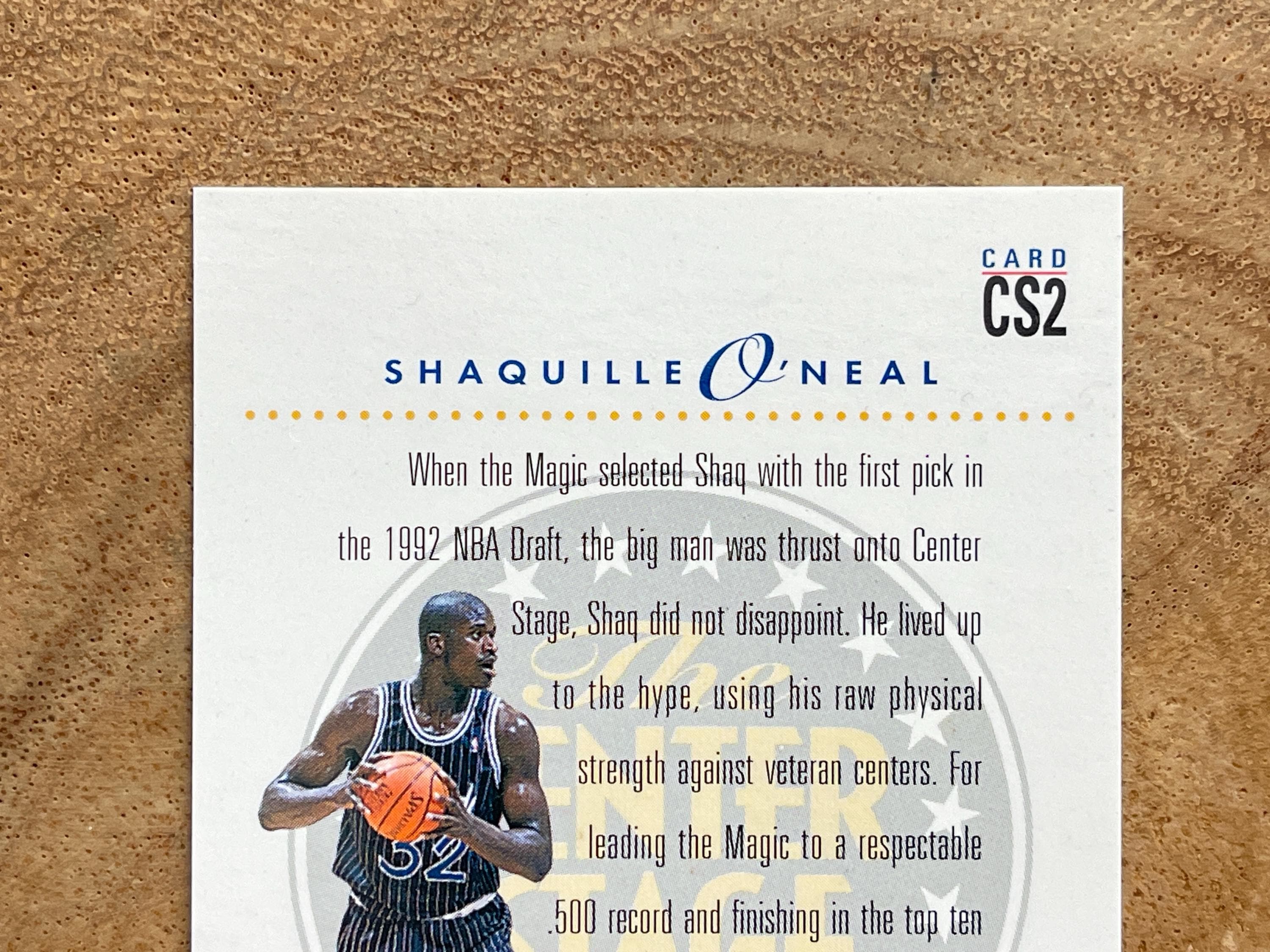 1993 Skybox Center Stage Shaquille O