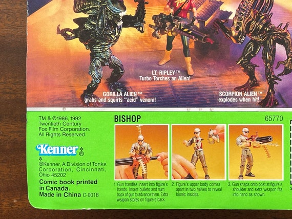 Vintage 1992 Aliens, Kenner, Bishop, Action Figure, in Sealed