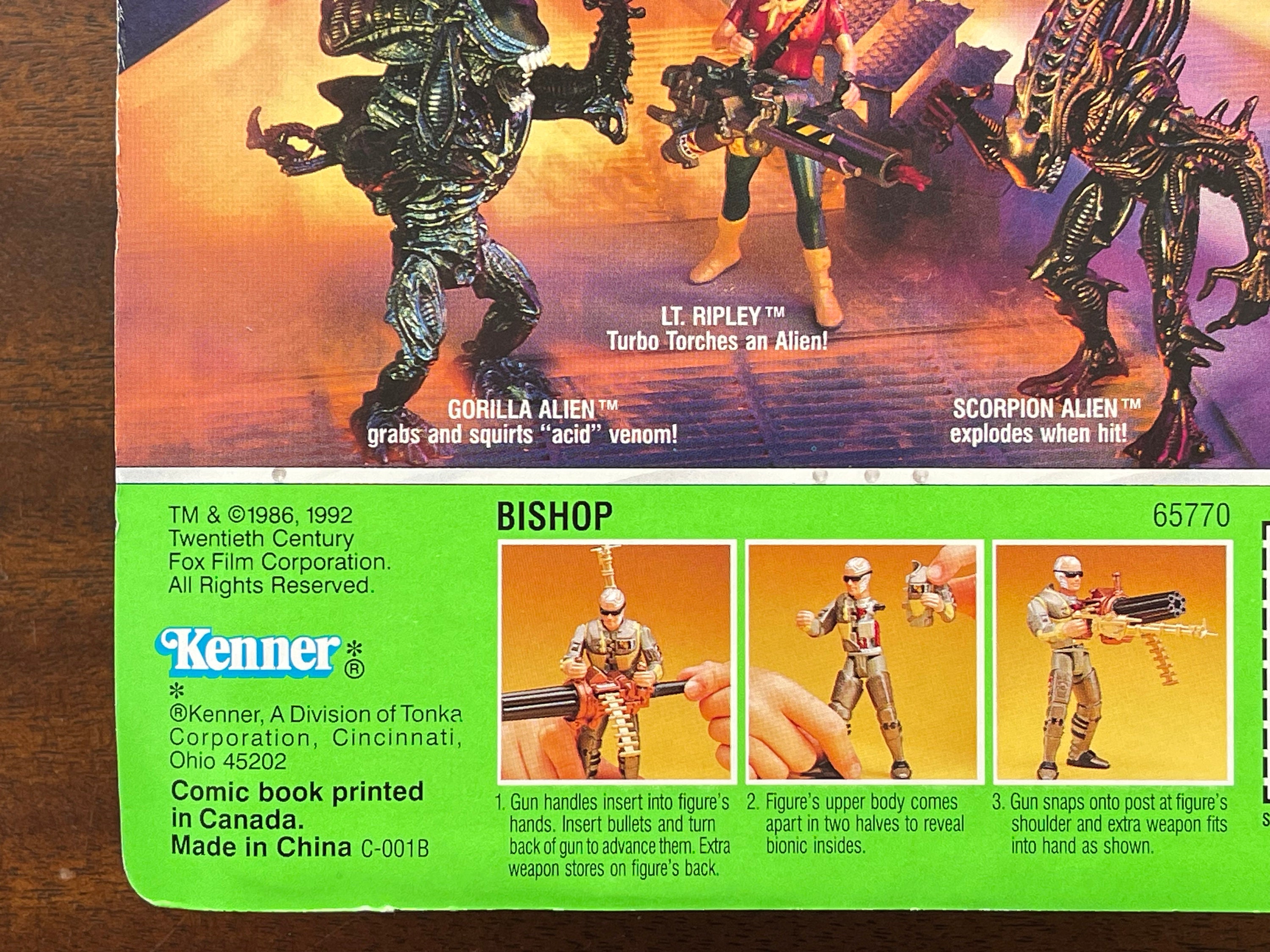 Vintage 1992 Aliens, Kenner, Bishop, Action Figure, in Sealed