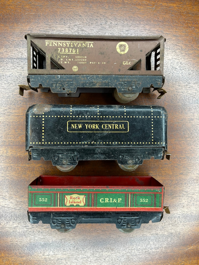 Vintage Marx Toy Trains New York Central C.R.I. & P. 552 Etsy