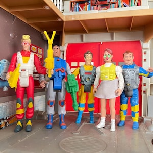 1986 The Real Ghostbusters, Screaming Heroes, Lot of (5), Kenner