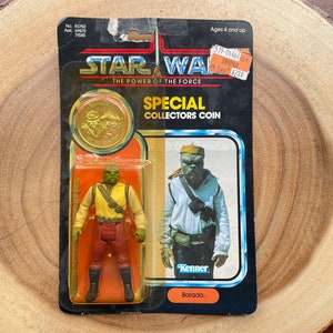 1984 Star Wars Action Figure, Barada, New in Package, Special Collectors Coin, Last 17