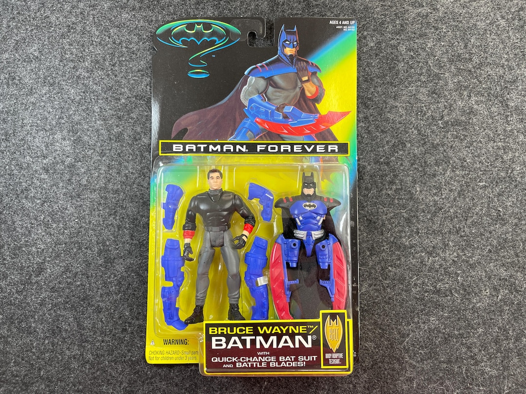 Vintage 1995 Batman Forever Bruce Wayne Quick Change Action Figure