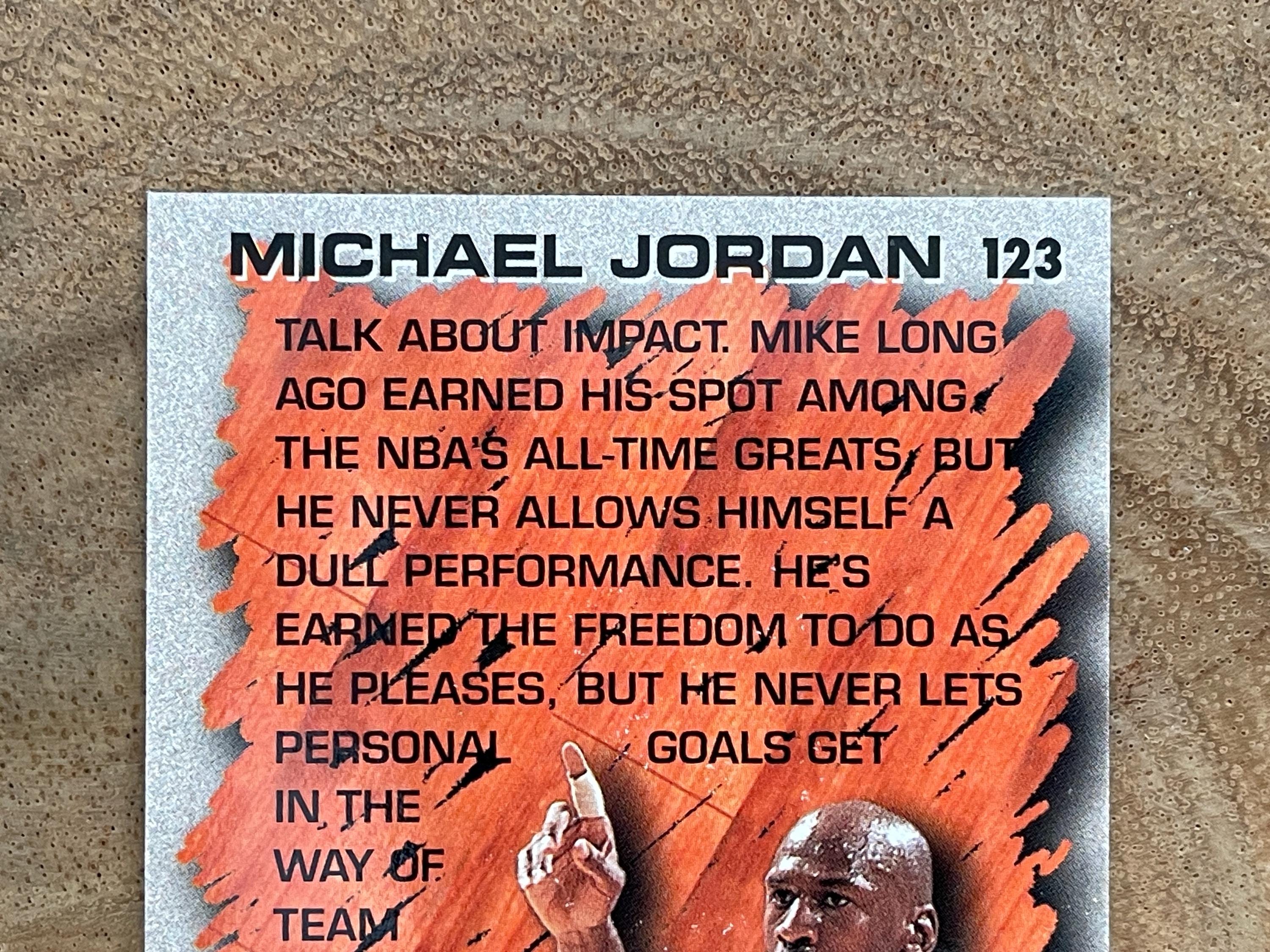 1996-97 Fleer, Michael Jordan #123, Hardwood Leader - Etsy
