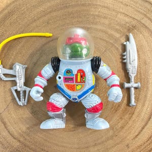 1990 Playmates TMNT Raph the Space Cadet Action Figure with Helmet Sword and Laser Gun