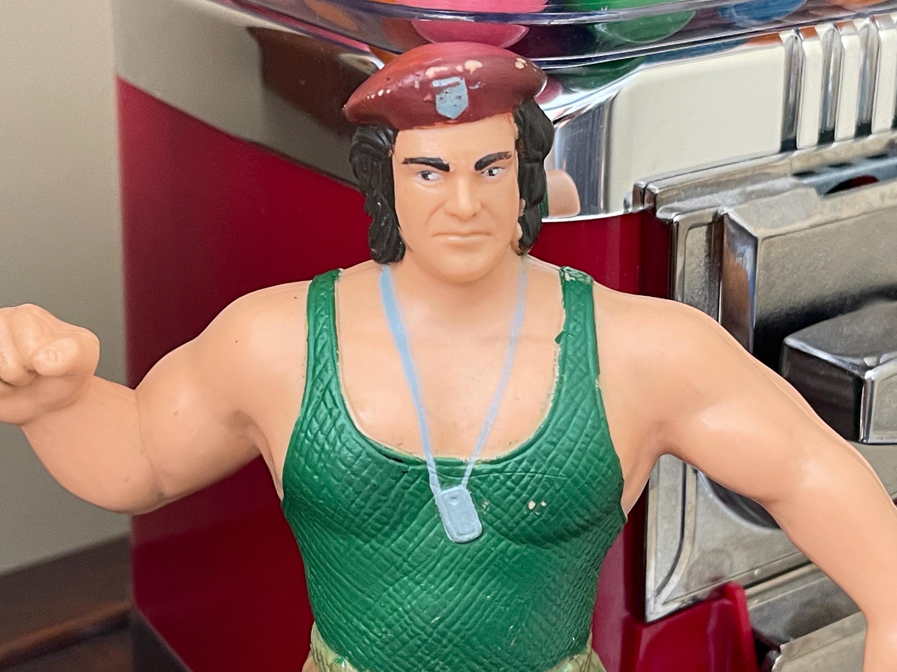 1986 LJN WWF Wrestling Superstars Corporal Kirchner 8 Inch Rubber