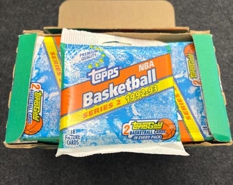 1992-93 Topps Basketball Series 2 Jumbo Packs - Lot of 2