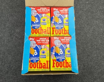 1989 Topps Football Wax Packs - Unopened Lot of (4) Packs