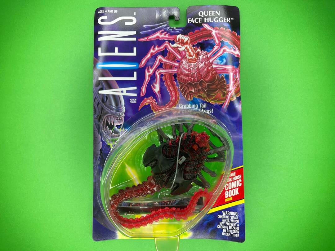 Vintage 1992 Aliens, Kenner, Queen Face Hugger, Action