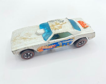 Hot Wheels Redline SNAKE émail Jaune 1970 - Sous Blister UK Rosebud Card - Neuf