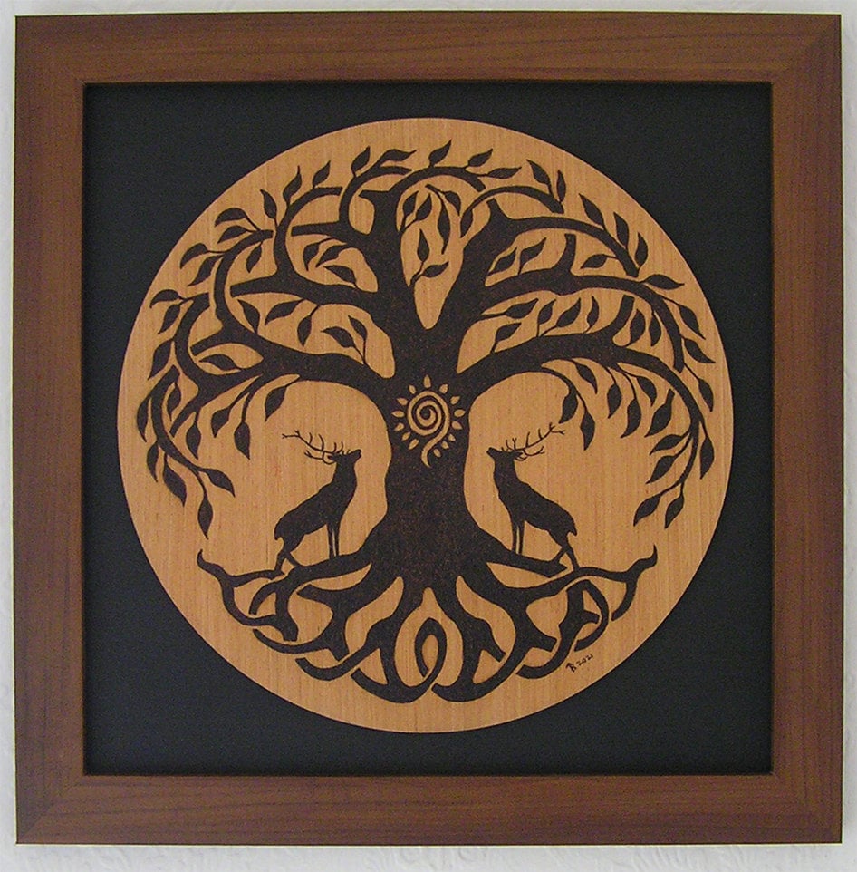 Tree of Life Wall Art Pyrography - Etsy