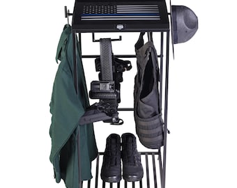 Guard The Line - Thin Blue Line Police Gear Rack