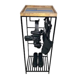 Guard The Line Police Gear Rack - Law Enforcement and Military Gear Stand