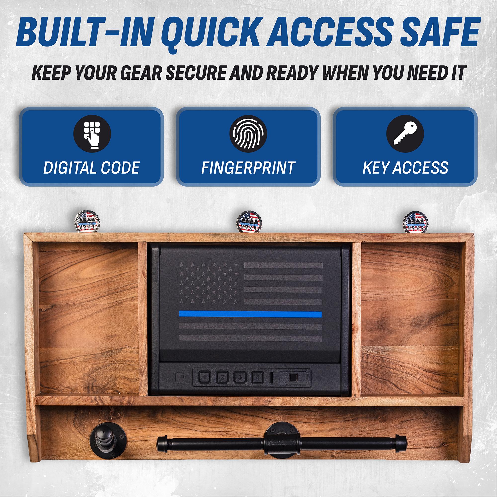 Guard the Line Police Gear Wall Rack With Quick Access Safe - Etsy