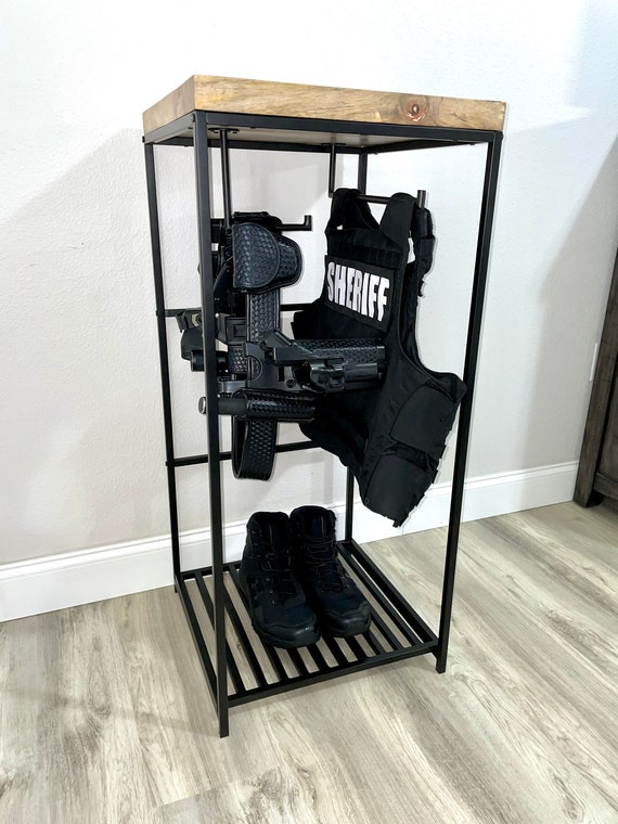Guard the Line Police Gear Rack Law Enforcement and Military Gear