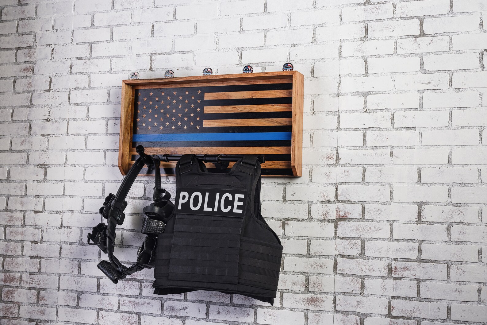 Guard the Line Police Gear Wall Rack - Etsy