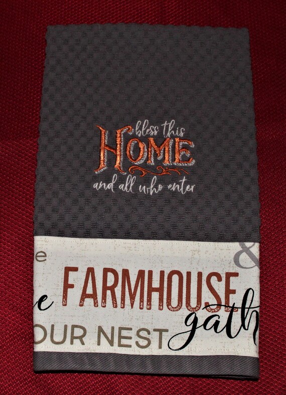 FARMHOUSE Hand Towel Etsy