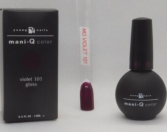 Young Nails Mani-Q Color Gel Polish 'Violet 101' - NEW
