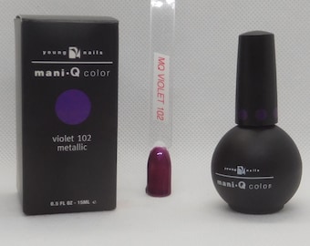 Young Nails Mani-Q Color Gel Polish 'Violet 102' - NEW