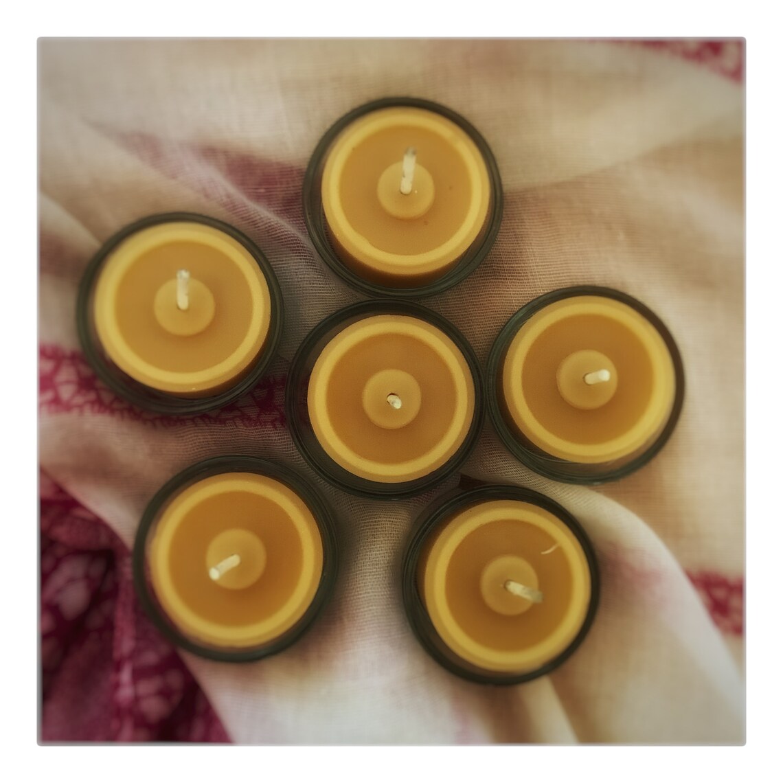 100 Beeswax Tealight Candle Refills or With Glass Holder Etsy