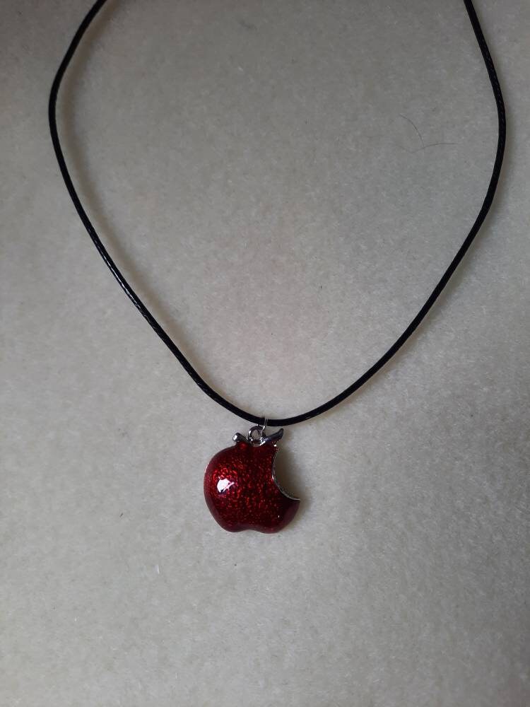 Apple necklace Etsy