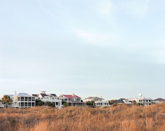 Beach Houses Print | Charleston Fine Art Print | Sullivan's Island Beach | Charleston, SC Photography