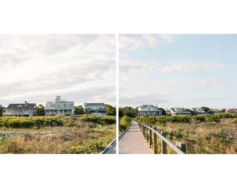 Station 21 Diptych  Print | Charleston Fine Art Print | Sullivan's Island Beach | Charleston SC Photography