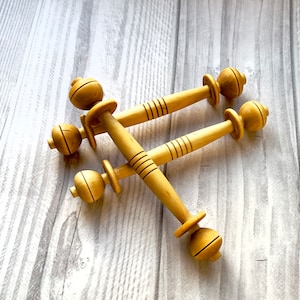 Hand Turned Wooden Thread Spool: Medieval Style Bobbin