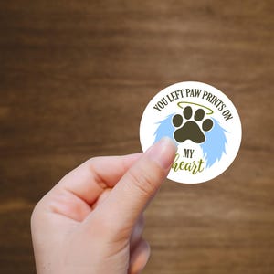 Memorial Pet Dog Cat Vinyl Sticker Decal 3 sizes - Personalized - Weatherproof