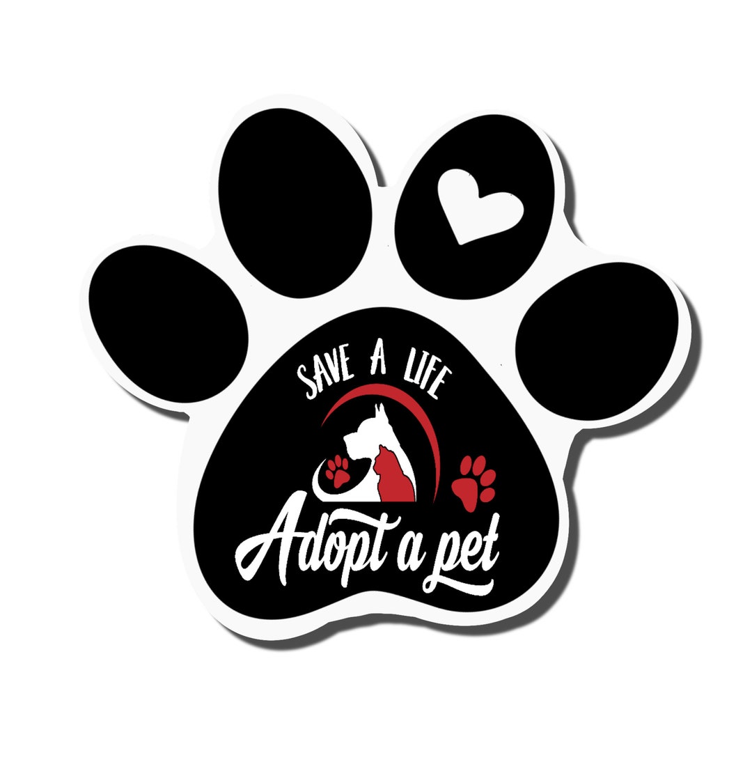 Pet Adoption Vinyl Sticker Decal