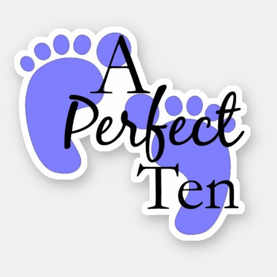 Blue or Pink Baby Foot Print Vinyl Sticker Decal Party Supplies, Baby Shower Journal Stickers, Notebooks - Choose size & Gender